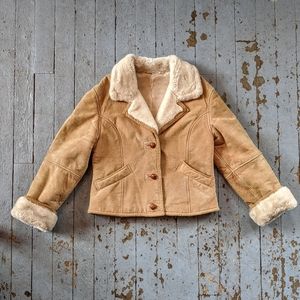 Gallery Suede Sherpa Jacket
